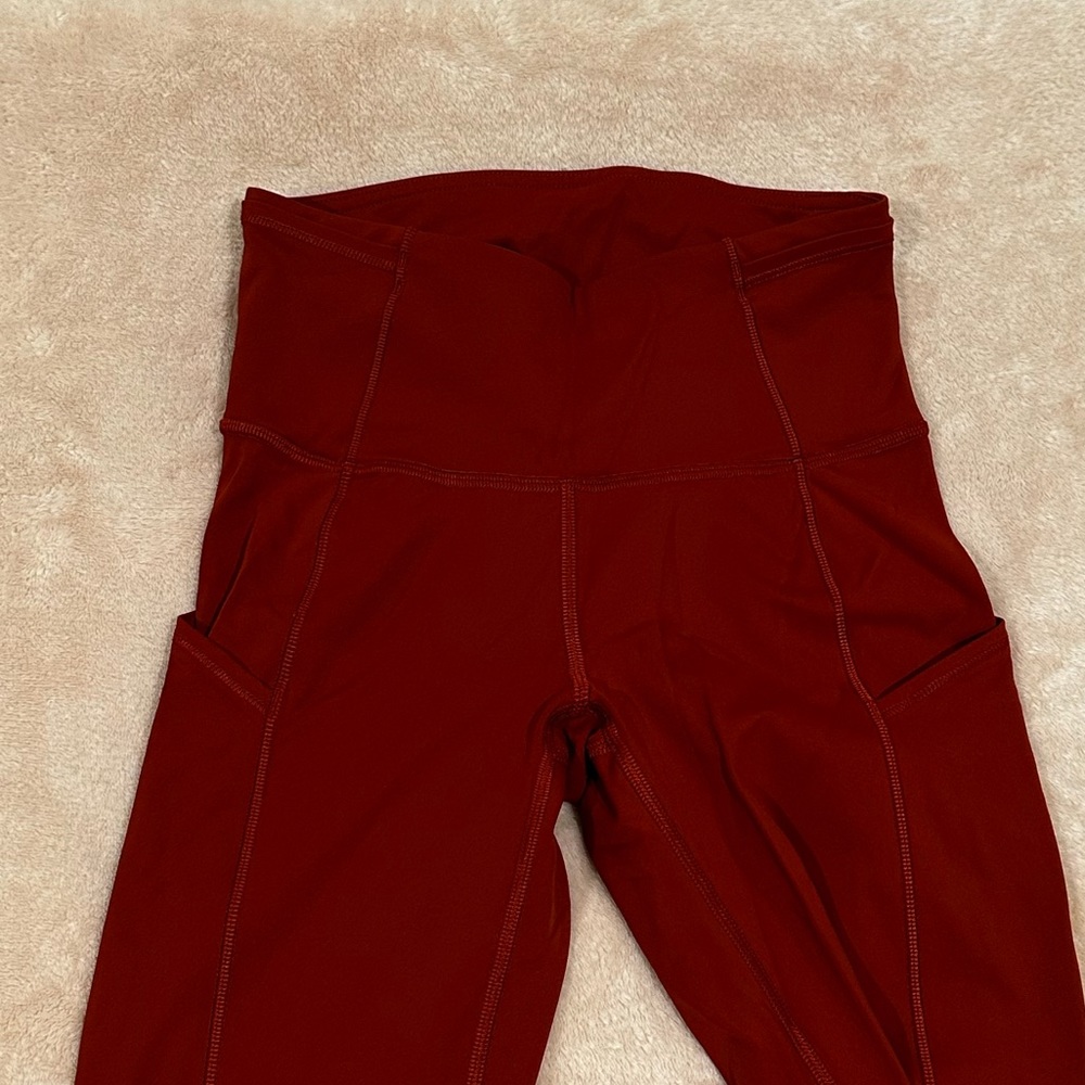 Lululemon Burnt Orange 25” leggings